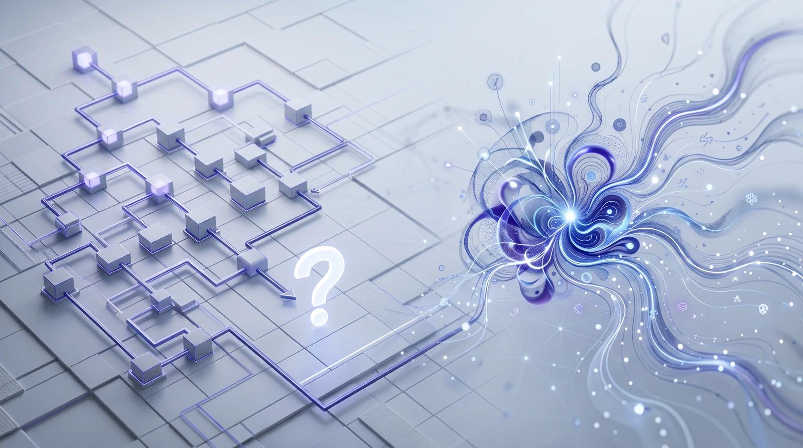A flow builder for social marketing compared with an AI agent that answers from a product catalogue
